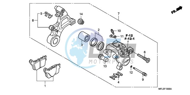 REAR BRAKE CALIPER