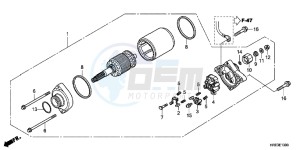 TRX500FPMD TRX500FPM Australia - (U) drawing STARTER MOTOR