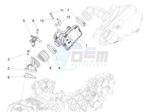 LX 150 4T 3V ie E3 Vietnam drawing Throttle body - Injector - Union pipe