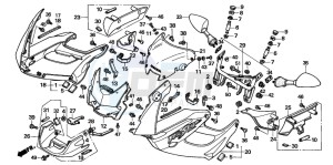 VTR1000F FIRE STORM drawing COWL