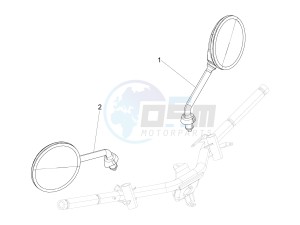 Liberty 125 4t Delivery e3 Single drawing Driving mirror/s