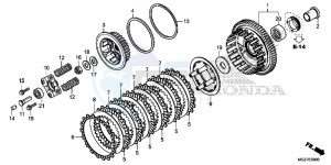 CB500XE CB500X ABS UK - (E) drawing CLUTCH