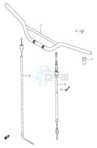 RMX250 (E1) drawing HANDLEBAR