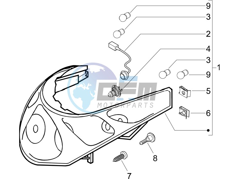 Head lamp - Turn signal lamps