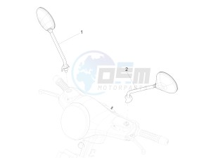 GTS 300 SUPER-TECH IE ABS E4 (APAC) drawing Driving mirror/s