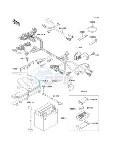 ZX 900 C [NINJA ZX-9R] (C1-C2) [NINJA ZX-9R] drawing CHASSIS ELECTRICAL EQUIPMENT