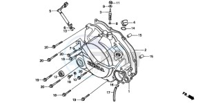 CRM50R drawing RIGHT CRANKCASE COVER