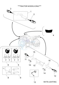 YFM700FWBD KODIAK 700 EPS (BGF8) drawing WVTA LIGHTING