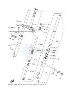 TT-R110E (B51F) drawing FRONT FORK