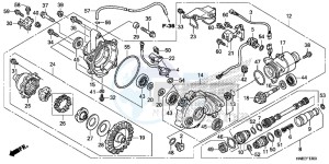 TRX680FAE TRX680 Europe Direct - (ED) drawing FRONT FINAL GEAR