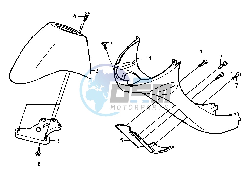 FRONT MUDGUARD HA10W-6