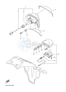 FZ1-N FZ1 (NAKED) 1000 (1ECA) drawing TAILLIGHT