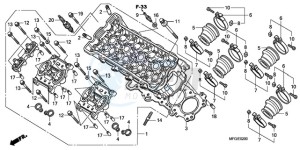 CB600F3A Europe Direct - (ED / ST) drawing CYLINDER HEAD