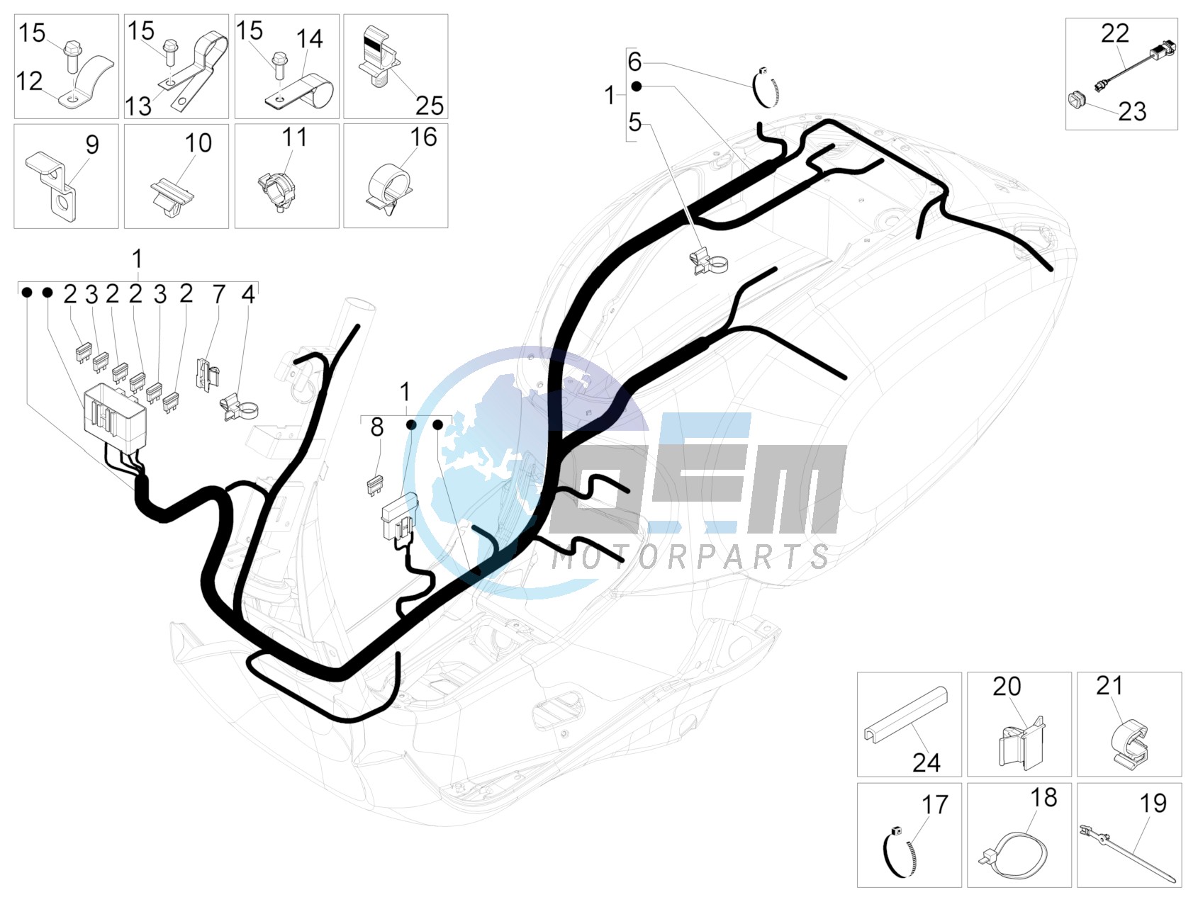 Main cable harness