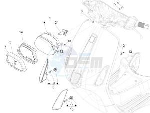 SPRINT 50 4T-3V E4 (EMEA) drawing Front headlamps - Turn signal lamps