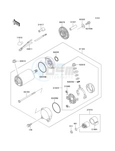 ZG 1200 B [VOYAGER XII] (B15-B17) [VOYAGER XII] drawing STARTER MOTOR