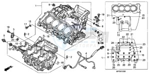 CB600FC drawing CRANKCASE