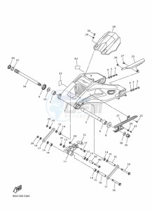 YZF-R1 (BX4D) drawing REAR ARM