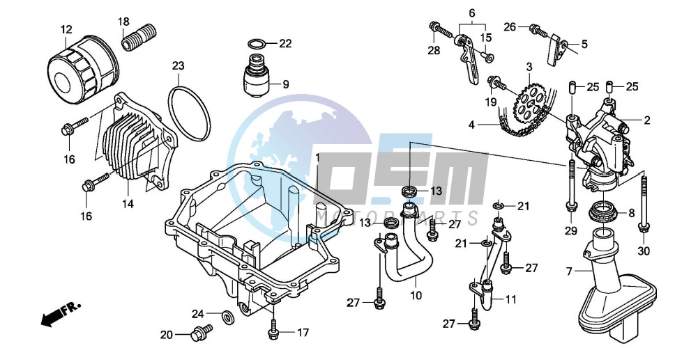 OIL PAN/OIL PUMP (CBF600S8/SA8/N8/NA8)