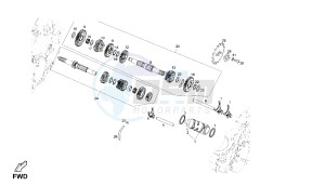 TERRA - ADVENTURE - 125 CC VTHTS1A2B VTHTS1A1A 4T EU3 - 4T ADVENTURE drawing GEAR BOX