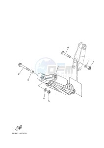 YFM700R YFM70RSBG RAPTOR 700R (2LS7) drawing REAR SUSPENSION