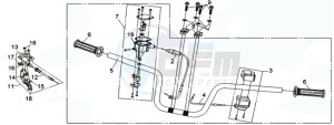 QUADRAIDER 600 DELUXE drawing HANDLEBAR