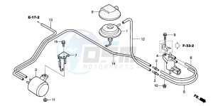 VTR1000SP RC51 drawing SOLENOID VALVE (VTR1000SP 2/3/4/5/6)