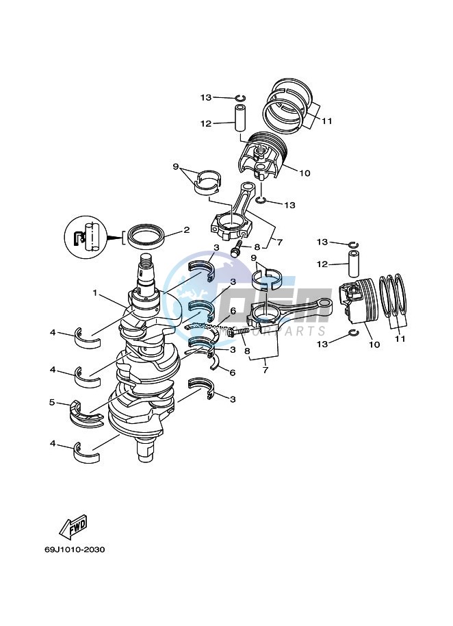 CRANKSHAFT--PISTON