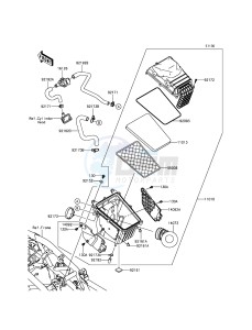 NINJA 250SL BX250AGF XX (EU ME A(FRICA) drawing Air Cleaner