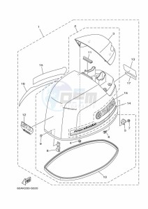 F50DETL drawing TOP-COWLING