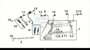 MAXSYM 400I (LZ40W1Z1-EU) (M2) drawing MAIN STAND-SIDE STAND