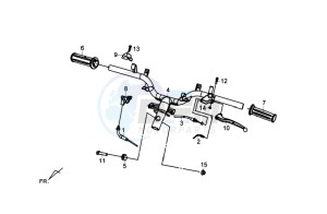 FIDDLE III 50 drawing HANDLEBAR / BRAKE LEVERS CPL  L /R