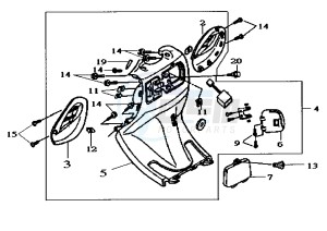 SUPER DUKE - 150 cc drawing LEG SHIELD