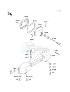 KLF 300 C [BAYOU 300 4X4] (C5-C9) [BAYOU 300 4X4] drawing HEADLIGHT-- S- -