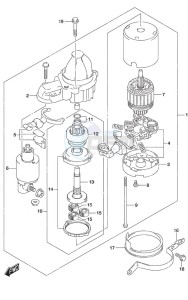 DF 150AP drawing Starting Motor