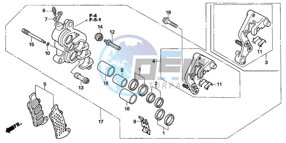 R. FRONT BRAKE CALIPER