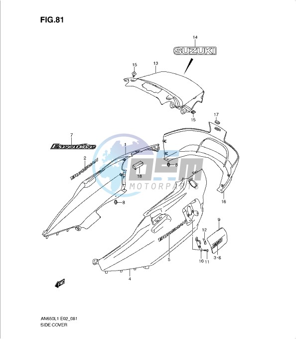 SIDE COVER (AN650AL1 E2)