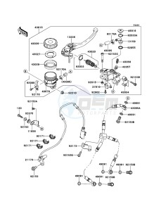 NINJA_ZX-10R ZX1000JEF FR XX (EU ME A(FRICA) drawing Front Master Cylinder