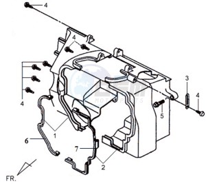 MIO 100 drawing SHROUD ASSY