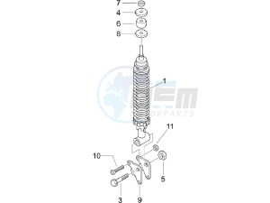 LX 150 4T E3 Vietnam drawing Rear suspension - Shock absorber - s