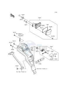 KLX150L KLX150EEF XX (EU ME A(FRICA) drawing Taillight(s)