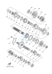 MT07 700 (1WS6 1WS8) drawing TRANSMISSION