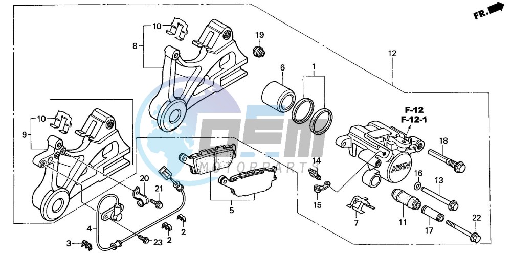 REAR BRAKE CALIPER