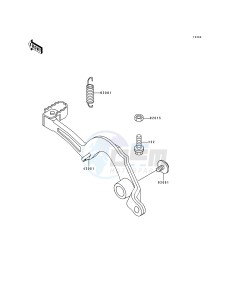 KX 500 E [KX500] (E9) [KX500] drawing BRAKE PEDAL