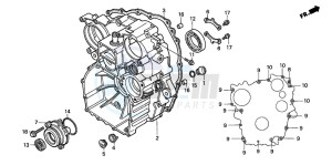 GL1500CT VALKYRIE drawing REAR CASE