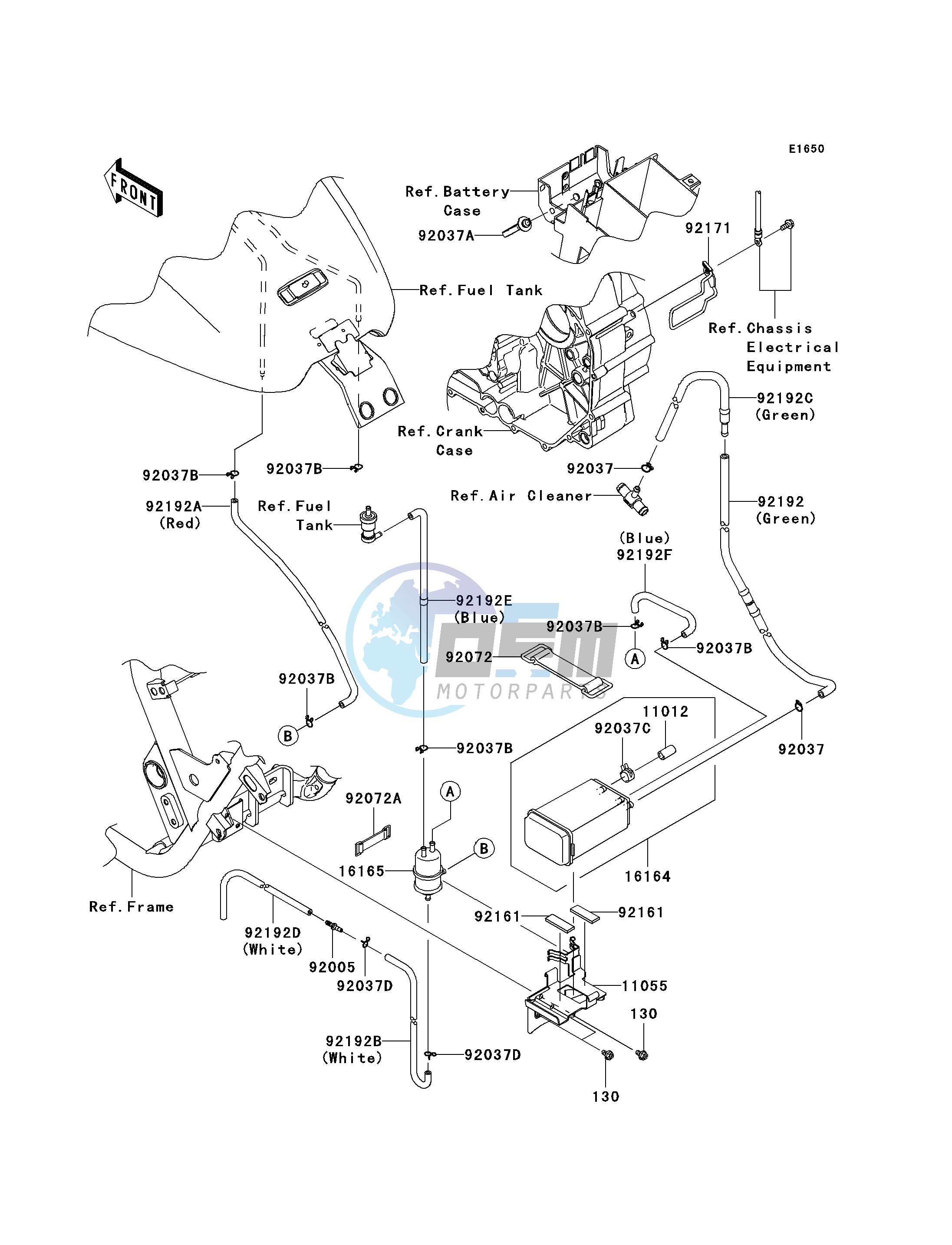 FUEL EVAPORATIVE SYSTEM-- CA- -