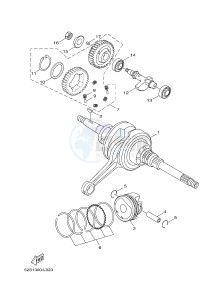 HW125 XENTER 125 (53B6) drawing CRANKSHAFT & PISTON