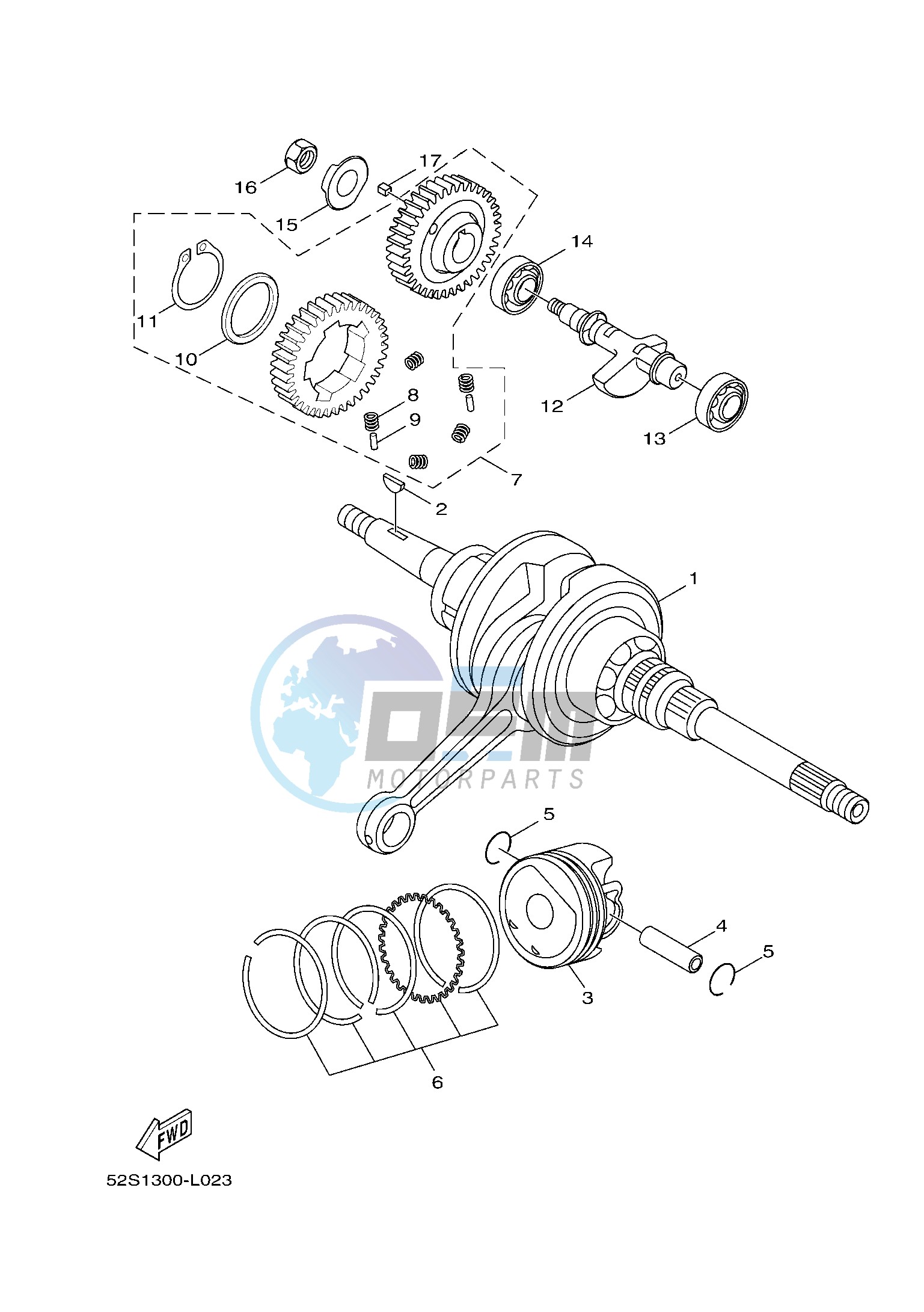 CRANKSHAFT & PISTON