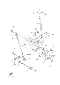 YFM300 RAPTOR 300 (1SC6 1SC7 1SC5) drawing SHIFT SHAFT