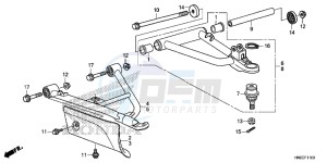 TRX500FPAE TRX500FPA Europe Direct - (ED) drawing FRONT ARM